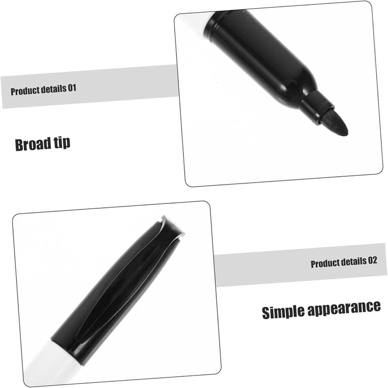 Veemoon 4 Pack Fine Tip Dry Erase Markers Non Toxic Water Based Ink for Whiteboard - Image 3